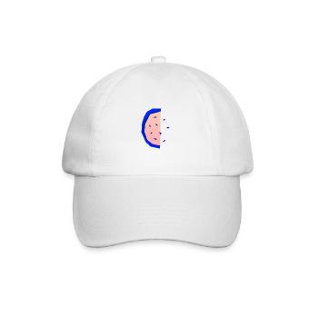 Abstract melon - Baseball Cap - white/white - Front