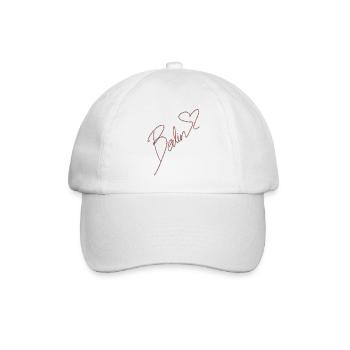 Lettrage berlinois avec cœur - Casquette classique - blanc/blanc - Devant