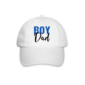 Boy Dad Sohn Vater Papa - Baseballkappe - Weiß/Weiß - Vorne