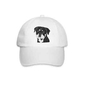 Rottweiler - Baseballkappe - Weiß/Weiß - Vorne