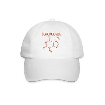 Schokolade Formel - Naschkatze Chemie Kakao - Baseballkappe - Weiß/Weiß - Vorne