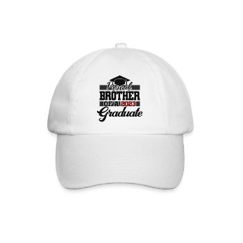 Proud Brother Of A 2023 Graduate Graduation Gift - Baseball Cap - white/white - Front