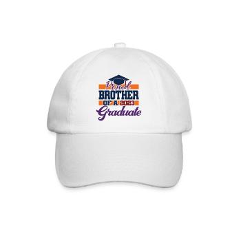 Proud Brother Of A 2023 Graduate Graduation Gift - Baseball Cap - white/white - Front