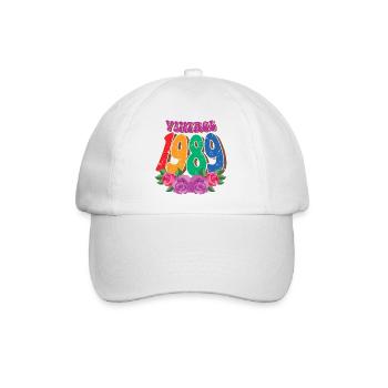 Jahrgang 1989 35. Geburtstag für Frauen 35 Jahre alt - Baseballkappe - Weiß/Weiß - Vorne