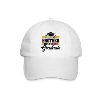 Proud Brother Of A 2023 Graduate Graduation Gift - Baseball Cap - white/white - Front