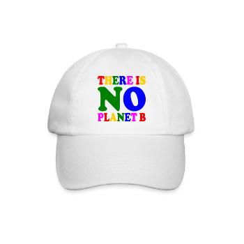 There is no planet b - Casquette classique - blanc/blanc - Devant