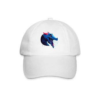 A Beautiful and Frightening Behir Monter Design - Baseball Cap - white/white - Front
