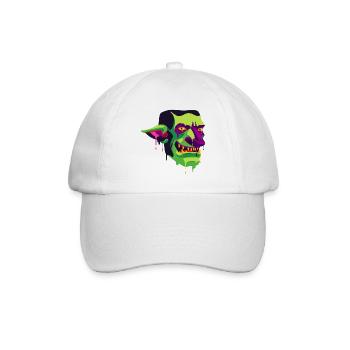 Creepy and beautiful Goblin Monster Design - Baseball Cap - white/white - Front