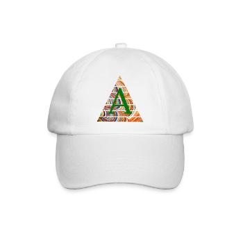 dreieck e 56 a - Baseballkappe - Weiß/Weiß - Vorne
