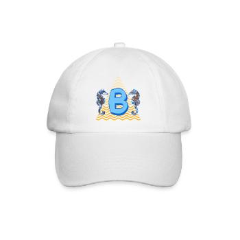 hippocampe e 262 b - Casquette classique - blanc/blanc - Devant