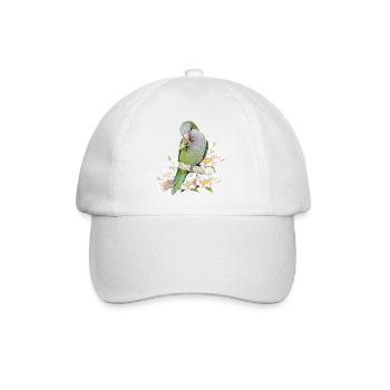 Argentine Parakeet - Baseball Cap - white/white - Front