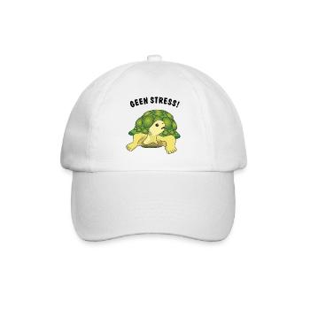 geen stress - Baseballkappe - Weiß/Weiß - Vorne
