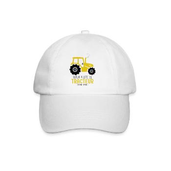 Agriculture futur pilote de tracteur comme papa - Casquette classique - blanc/blanc - Devant