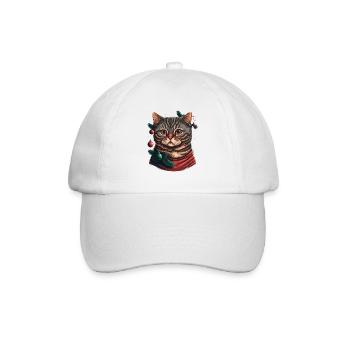 Gorgeous Advent kitten digital illustration, the - Baseball Cap - white/white - Front