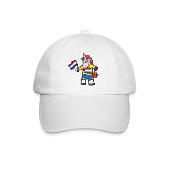 Holland Crazy Unicorn - Baseball Cap - white/white - Front