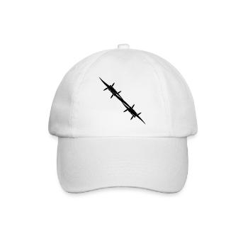 Barbed wire coupling piece - Baseball Cap - white/white - Front