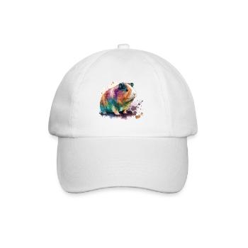 Colorful Guinea Pig - Baseball Cap - white/white - Front