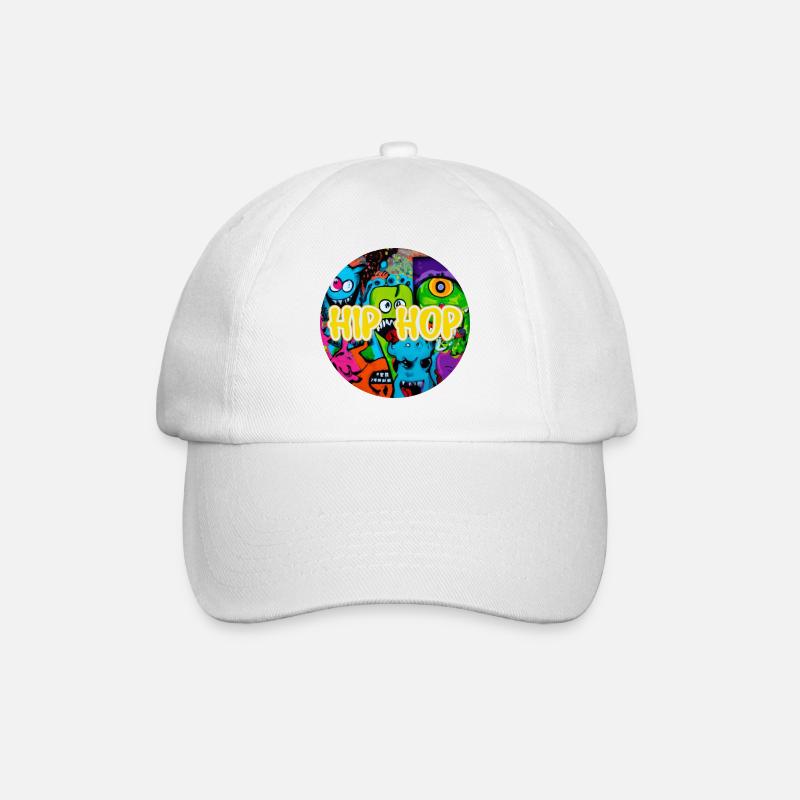 Hip Hop Graffiti - Baseball Cap - white/white