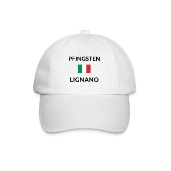 Pfingsten in Lignano - Baseballkappe - Weiß/Weiß - Vorne