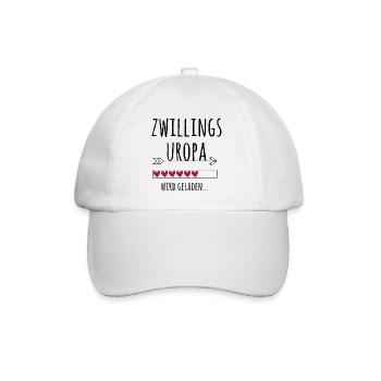 werdender Zwillingsuropa Schwangerschaft Zwillinge - Baseballkappe - Weiß/Weiß - Vorne