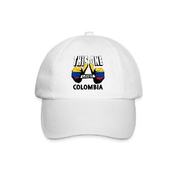 Drapeau Colombie Drapeau colombien vintage - Casquette classique - blanc/blanc - Devant
