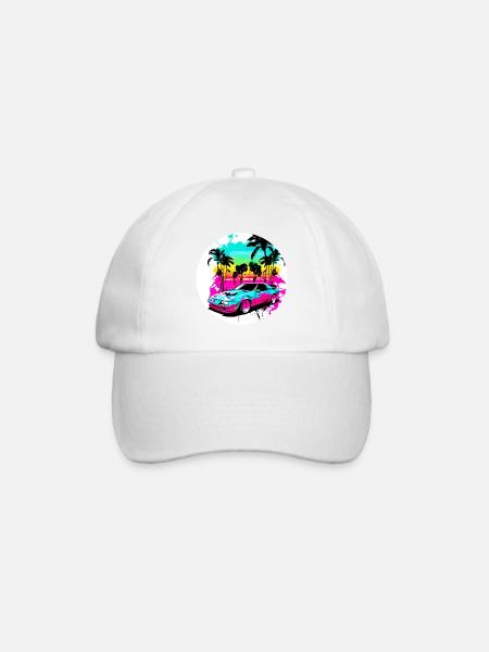 Miami Voiture 1 - Casquette classique - blanc/blanc