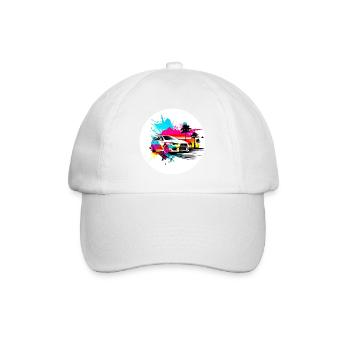 Miami Voiture 4 - Casquette classique - blanc/blanc - Devant