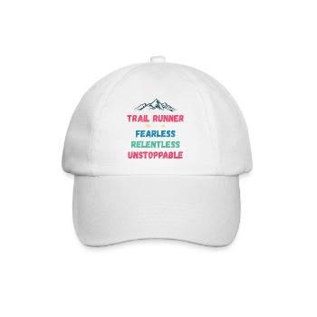 Trail Runner - Intrépide. Implacable. Imparable. - Casquette classique - blanc/blanc - Devant