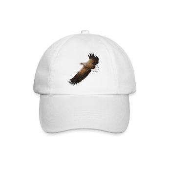 White-tailed eagles in flight - Baseball Cap - white/white - Front