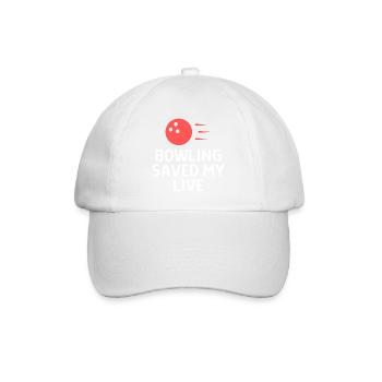 Bowling Dictons Bowling Bowler Skittles Cadeau - Casquette classique - blanc/blanc - Devant