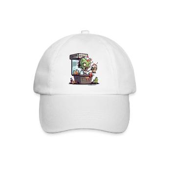 Brainy Beverages - Baseball Cap - white/white - Front