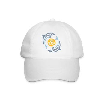 Dauphins tribaux - Casquette classique - blanc/blanc - Devant