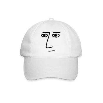 Art Face Künstler Mann - Baseballkappe - Weiß/Weiß - Vorne