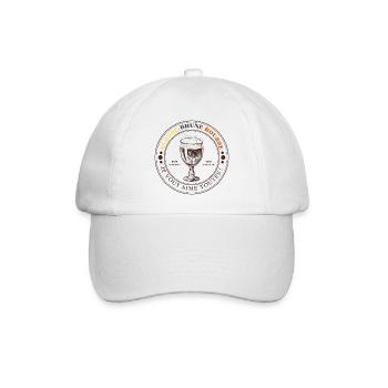 Rothaarige brünette Blondine. Humor Geburtstagsgeschenk - Baseballkappe - Weiß/Weiß - Vorne