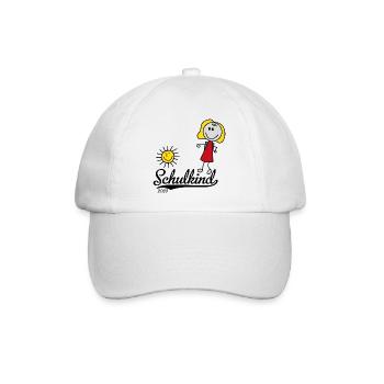 Schulkind 2023 - Baseballkappe - Weiß/Weiß - Vorne
