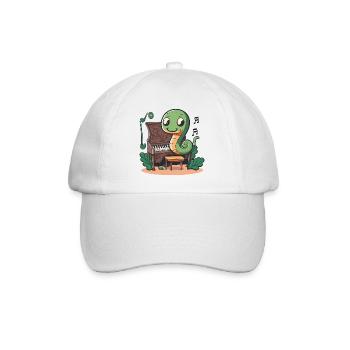 Snake Pianist - Baseball Cap - white/white - Front