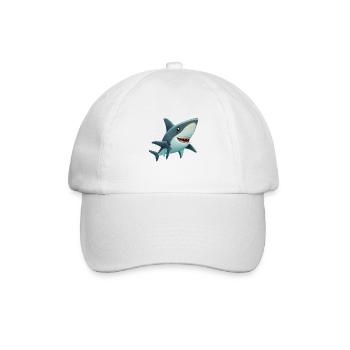 Shark - Baseball Cap - white/white - Front