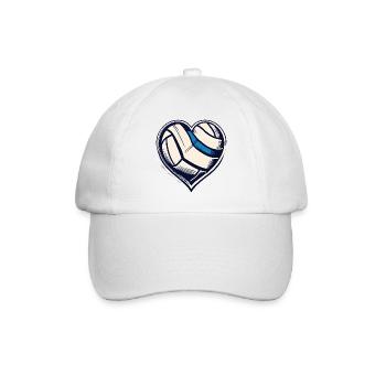 Volleyball Heart Beach Volleyball Love for Fans - Baseball Cap - white/white - Front