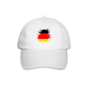 Drapeau Allemagne Drapeau allemand utilisé look home - Casquette classique - blanc/blanc - Devant