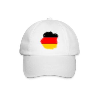 Germany Flag German Flag Used Look Homeland - Baseball Cap - white/white - Front