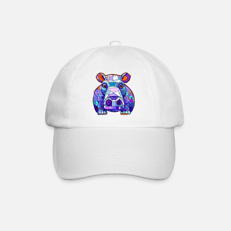 Hippopotame hippopotame - Casquette classique - blanc/blanc