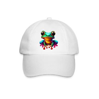 Frosch - Baseballkappe - Weiß/Weiß - Vorne