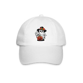 Ghost With a Pumpkin 2 - Baseball Cap - white/white - Front