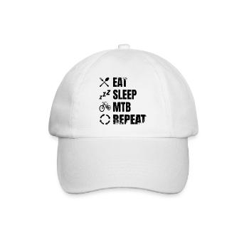 Routine de vététiste - Casquette classique - blanc/blanc - Devant