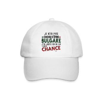 Bulgare Bulgarie Europe Cadeau Pays Humour - Casquette classique - blanc/blanc - Devant