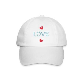 CHRISTMAS. YEAR. ANNIVERSARY. RETIREMENT. FEAST. HEART. - Baseball Cap - white/white - Front