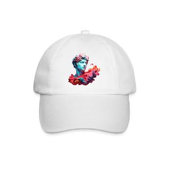 Neon Psychedelic Bust - Baseball Cap - white/white - Front