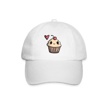 Cupcake full of love - Baseball Cap - white/white - Front