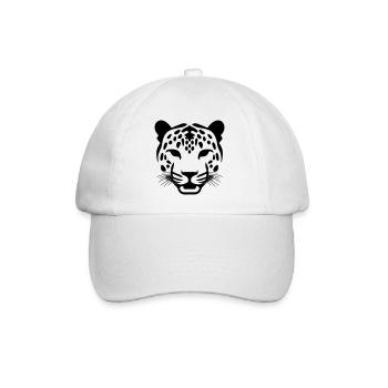 Leopard - Baseballkappe - Weiß/Weiß - Vorne