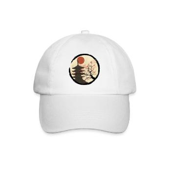 Kyoto in bloom - Baseball Cap - white/white - Front